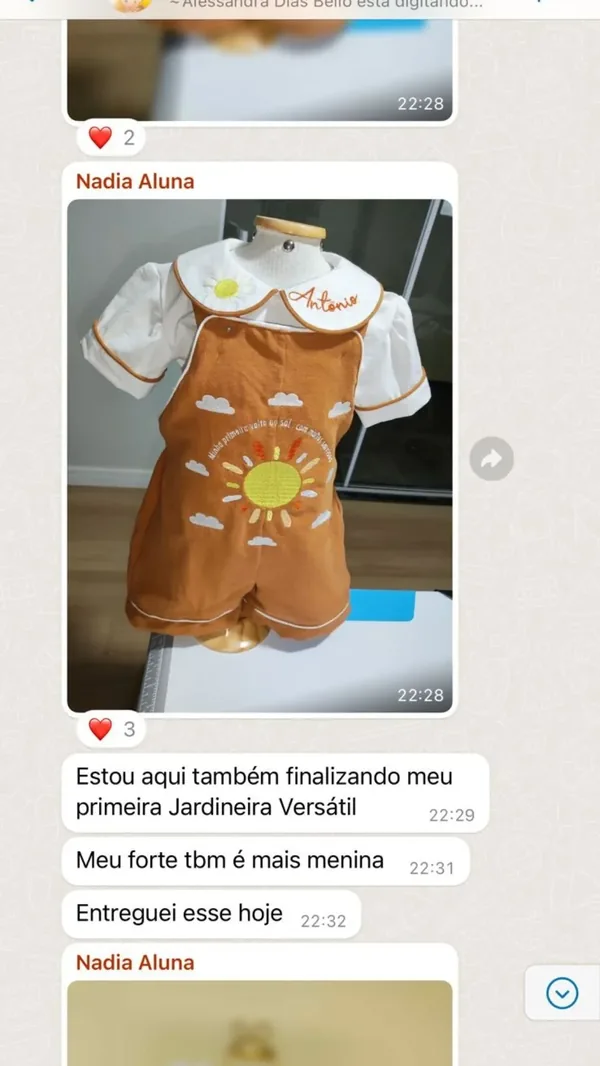 Peça feita por aluna da Costuragi · 5