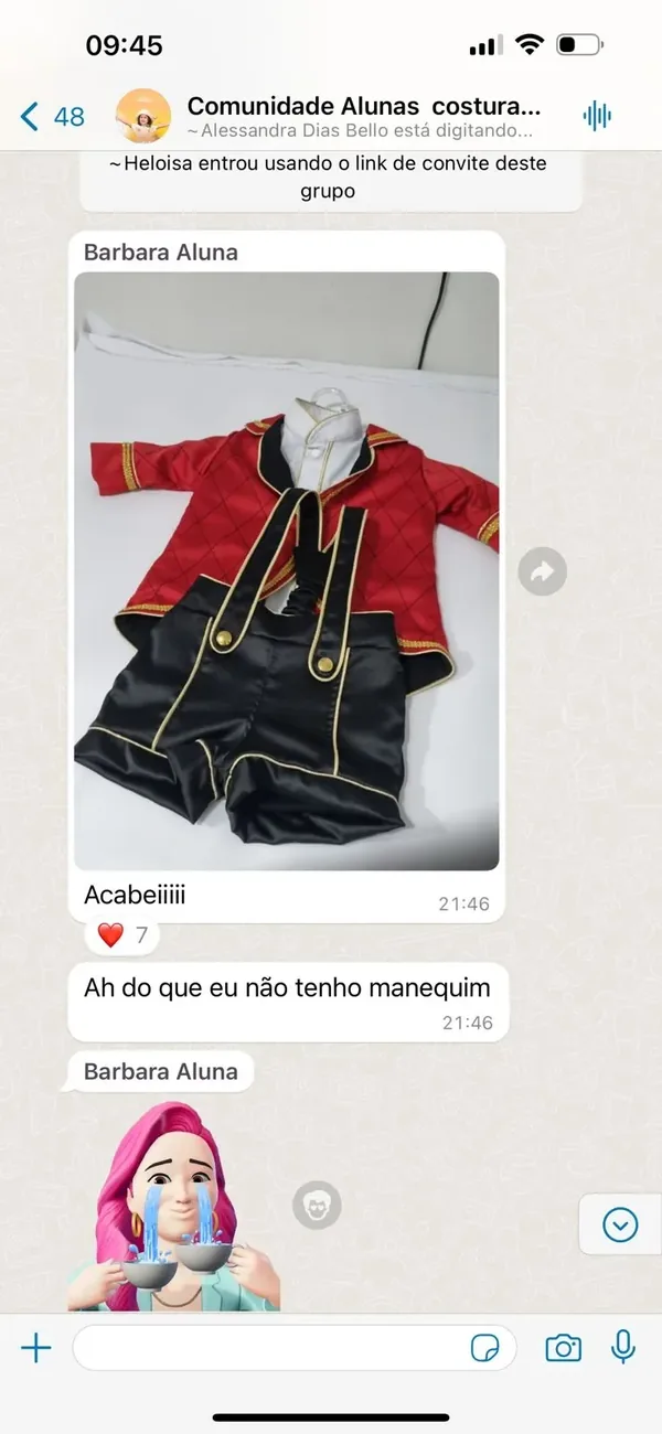 Peça feita por aluna da Costuragi · 8