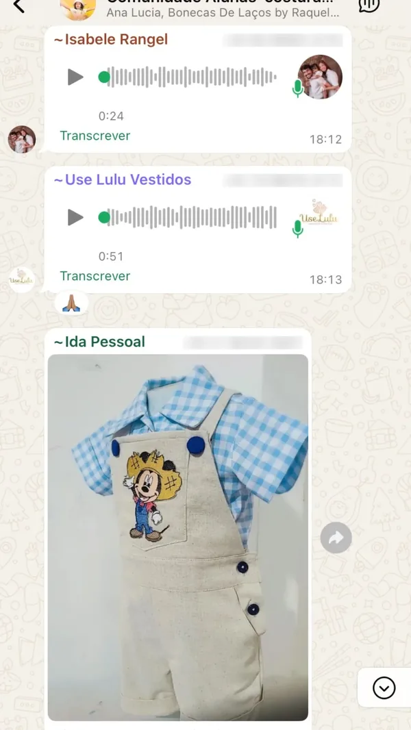 Peça feita por aluna da Costuragi · 9