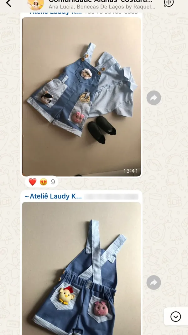 Peça feita por aluna da Costuragi · 14