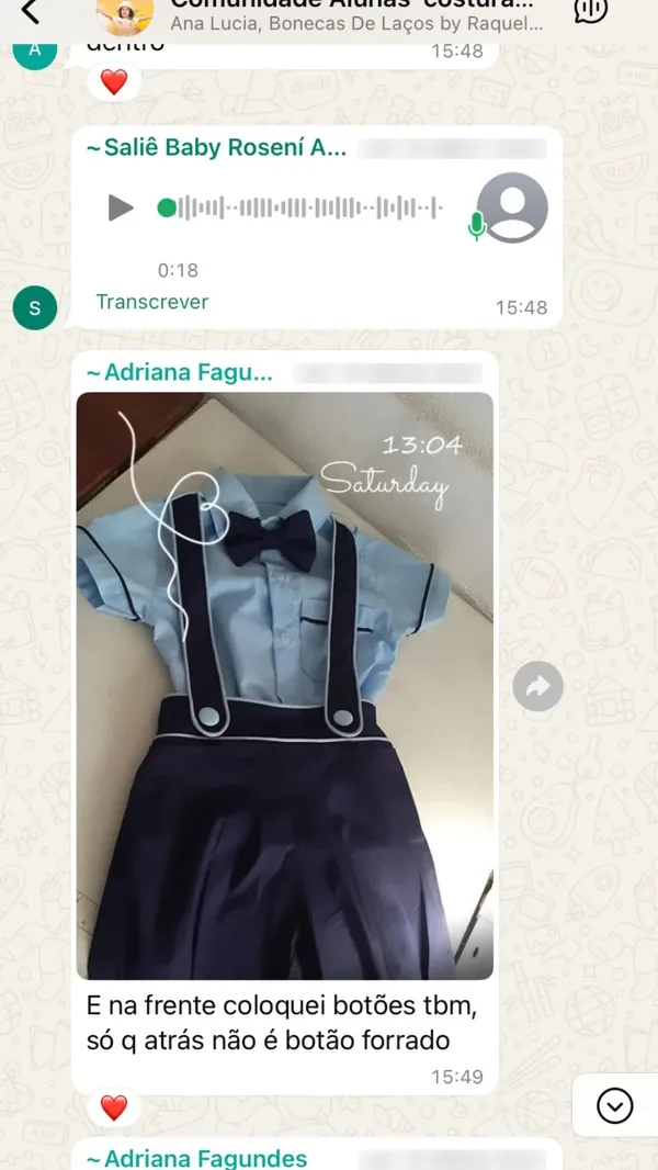Peça feita por aluna da Costuragi · 20